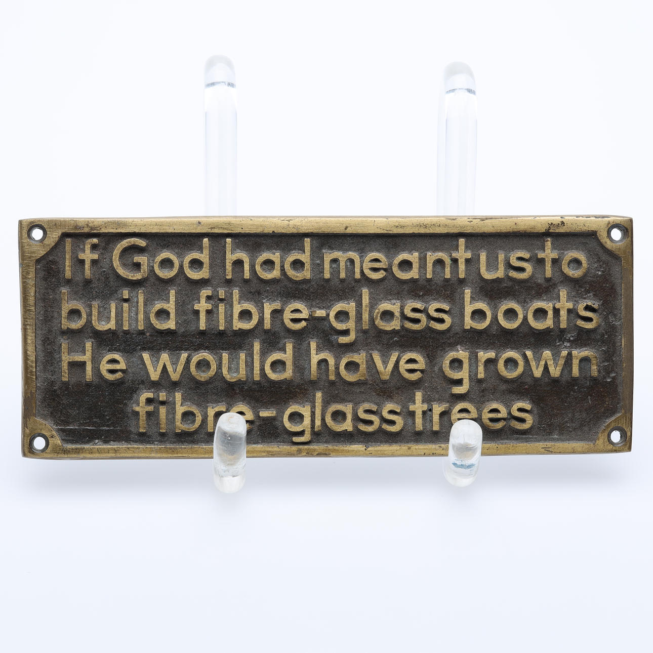 SKYLT, mässing, 1900-tal.