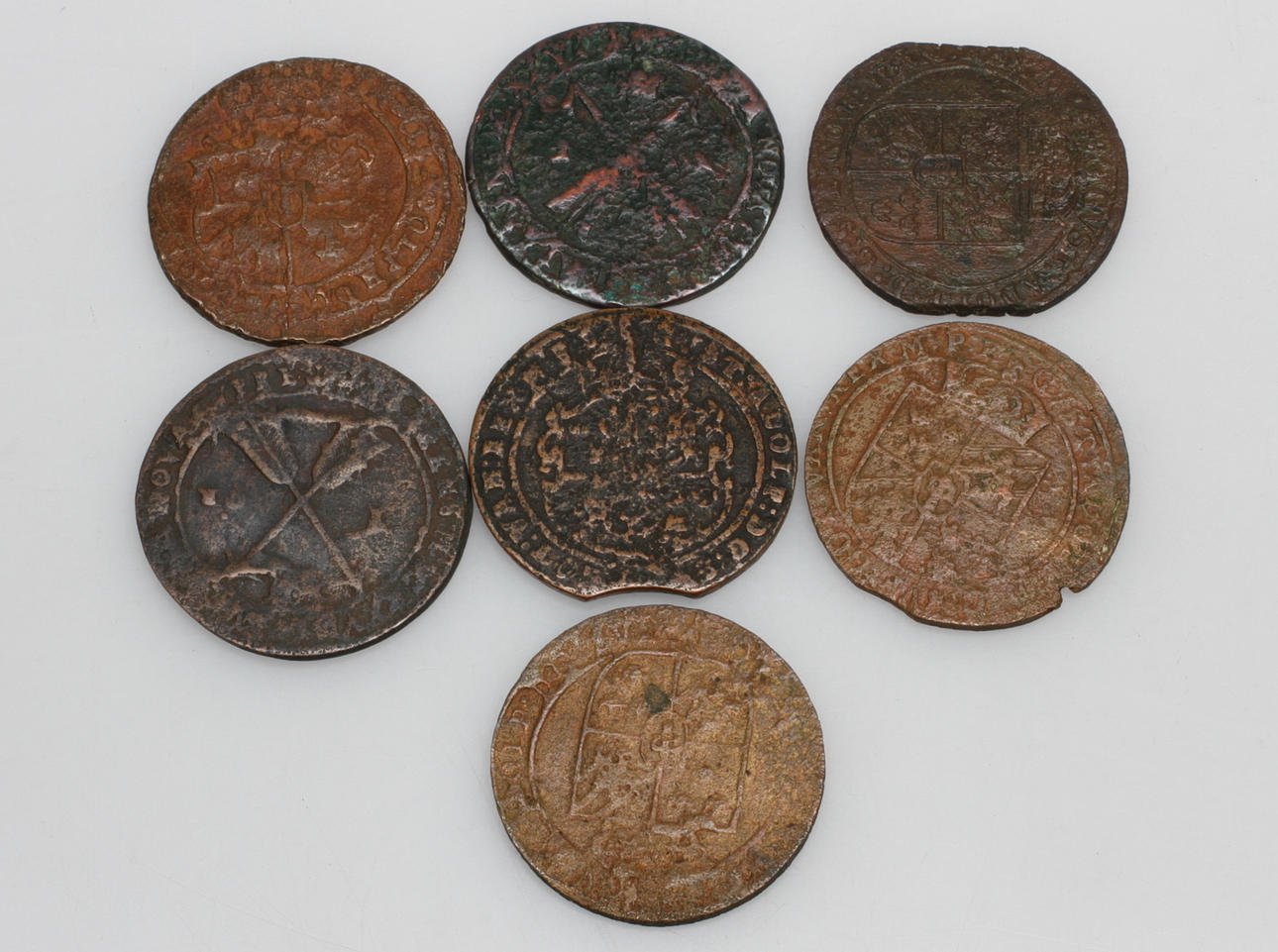 MYNT, 7 st, 1 öre, Gustav II Adolf, 1627-1631, Säter.