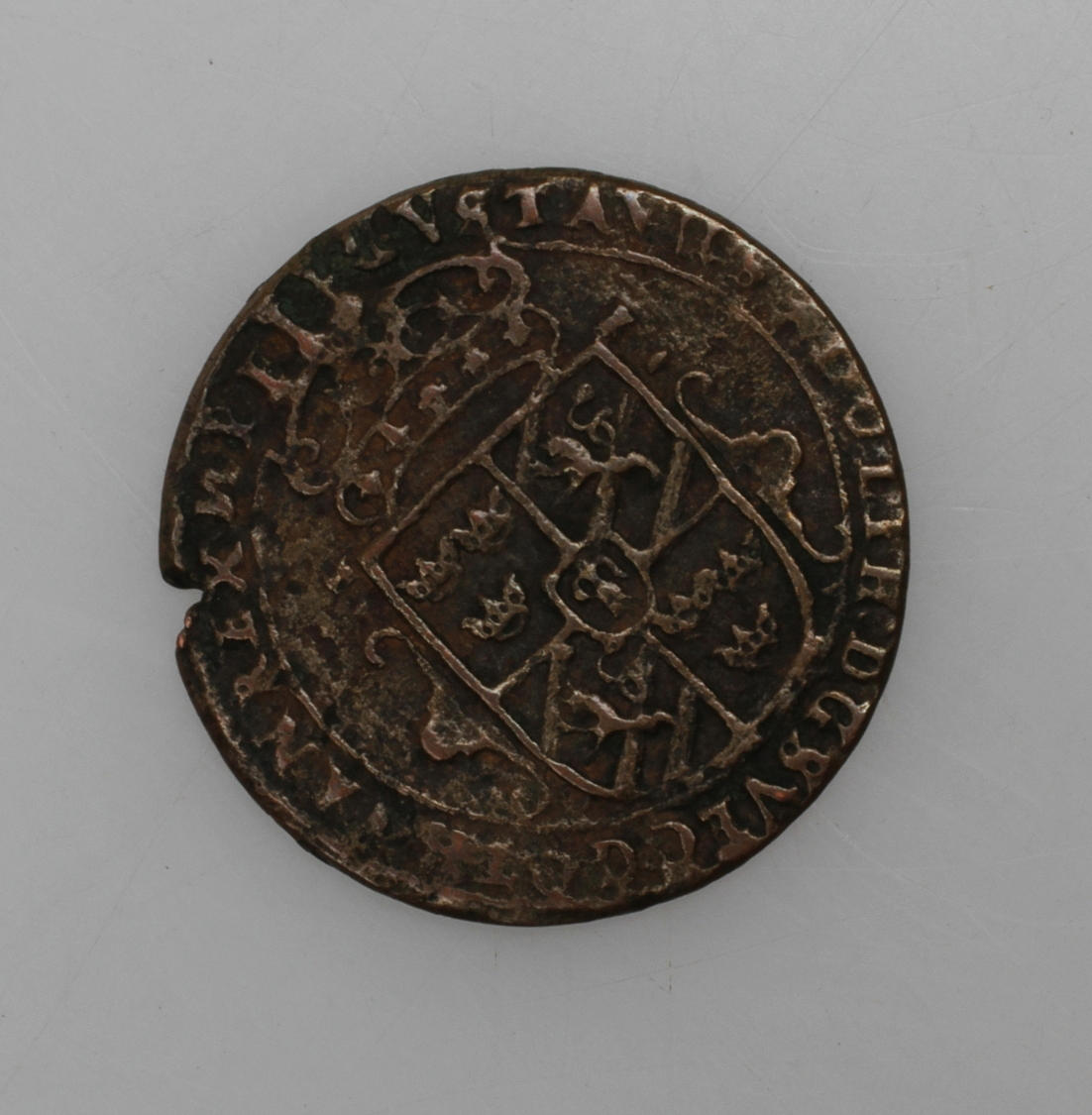 MYNT, 1/2 öre, Gustav II Adolf, 1627, Nyköping.