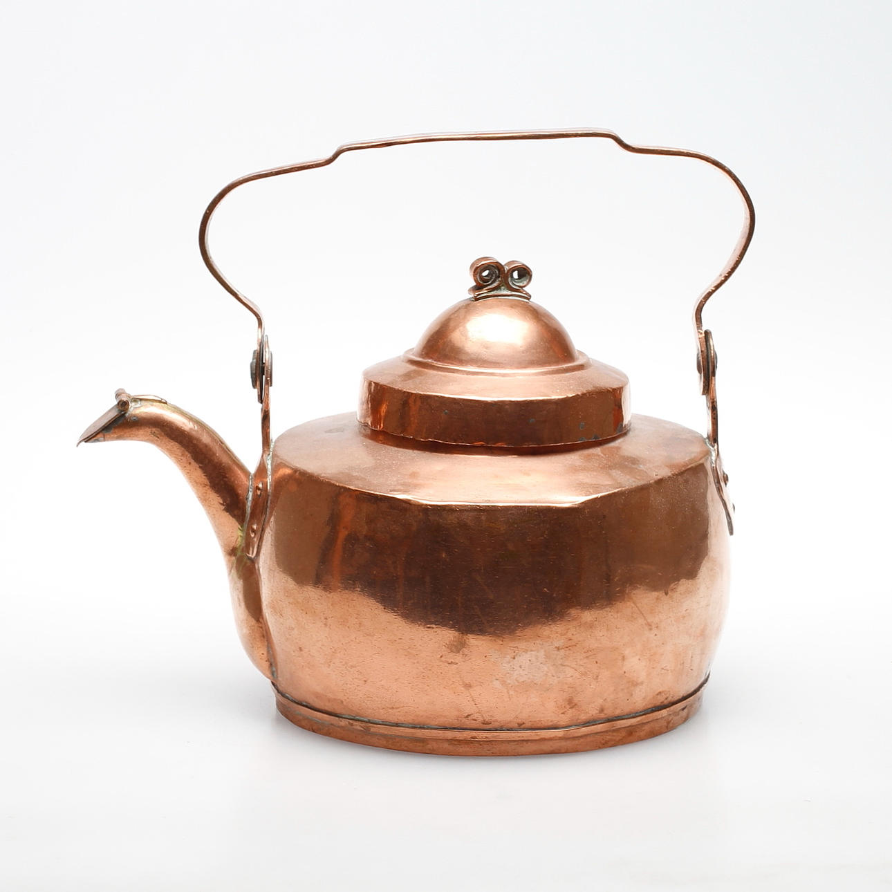 KAFFEKITTEL, koppar, med gåsbröst, 1800-tal.