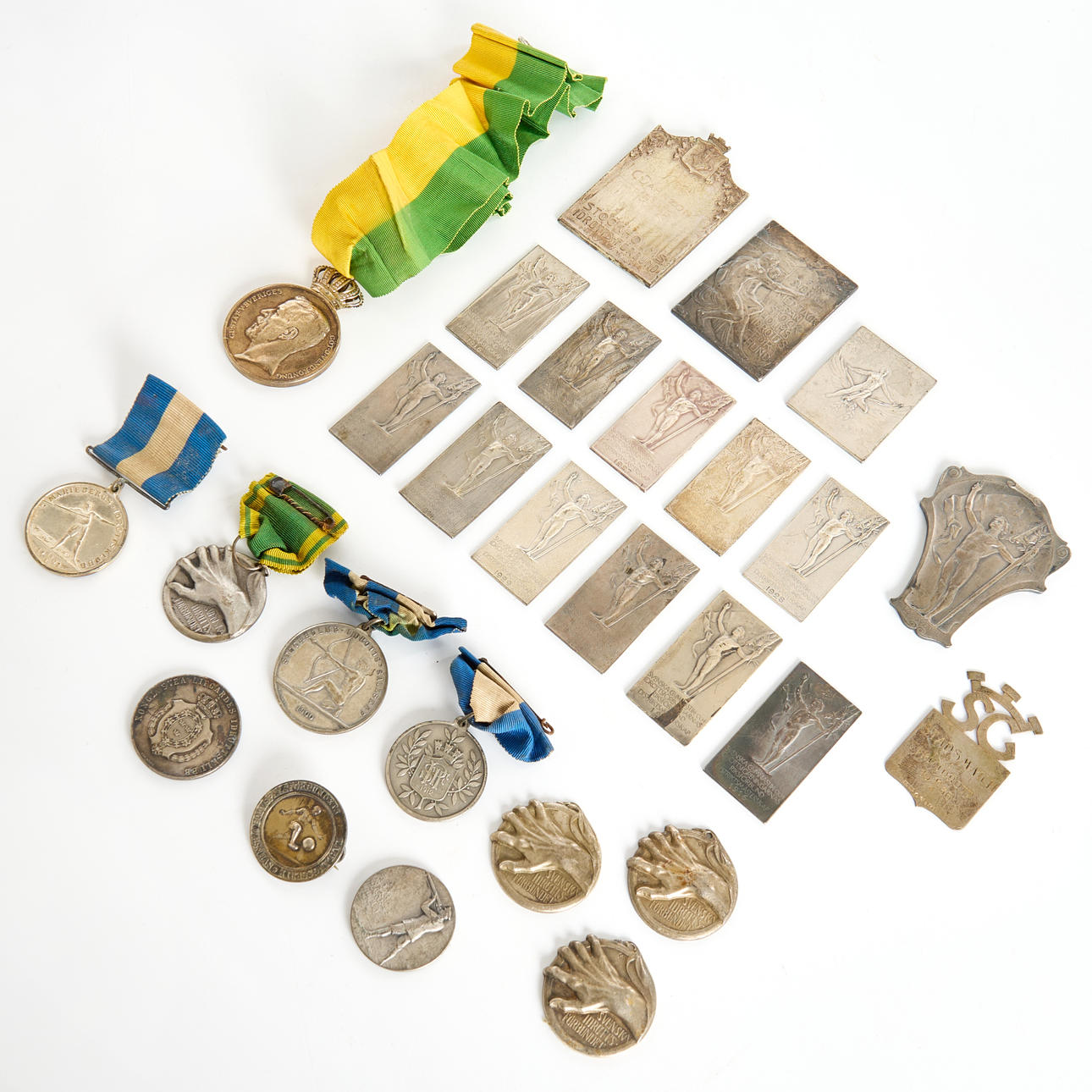 SPORTMEDAILLEN, PLAKETTEN (27), Silber.