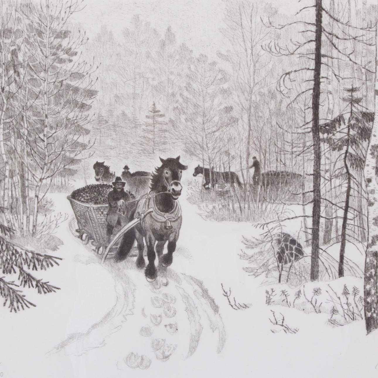 HARALD WIBERG. Litografi, signerad samt numrerad 274/350.