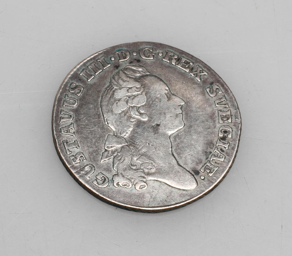 MYNT, 1/6 riksdaler, Gustav III, 1786.