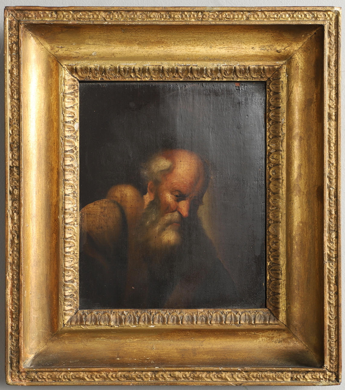FOLLOWER OF CHRISTIAN WILHELM ERNST DIETRICH (1712-1774). STUDY OF AN ELDERLY SAGE.
