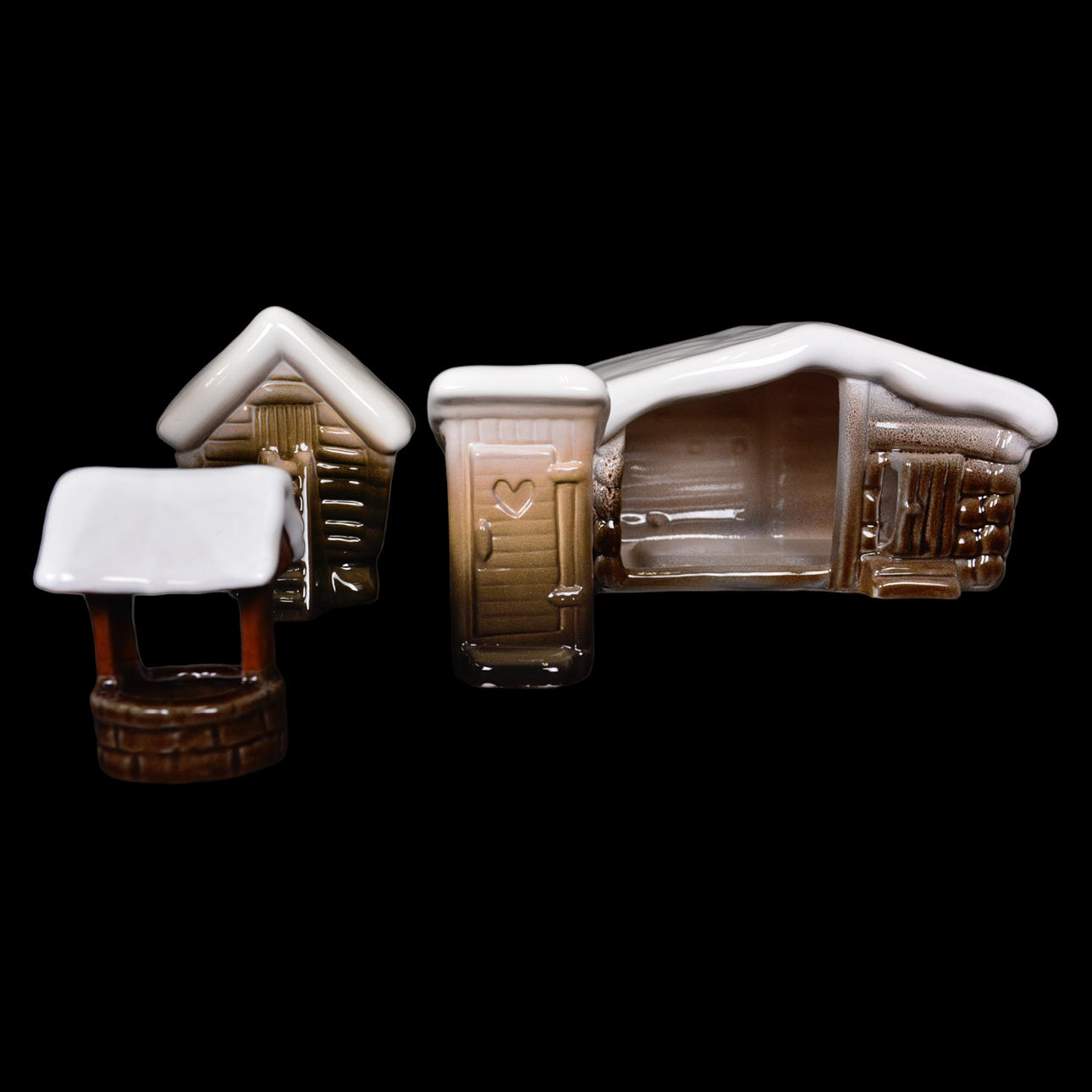 TOMTEHUS, 6-stycken, keramik, Rolf Berg.