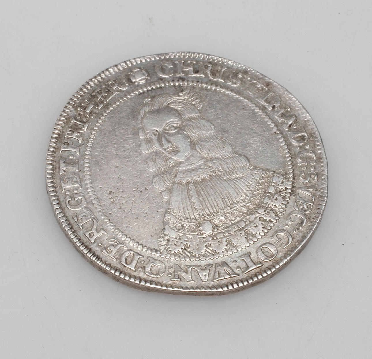 MYNT, 1 riksdaler, Kristina, 1647, Stockholm.