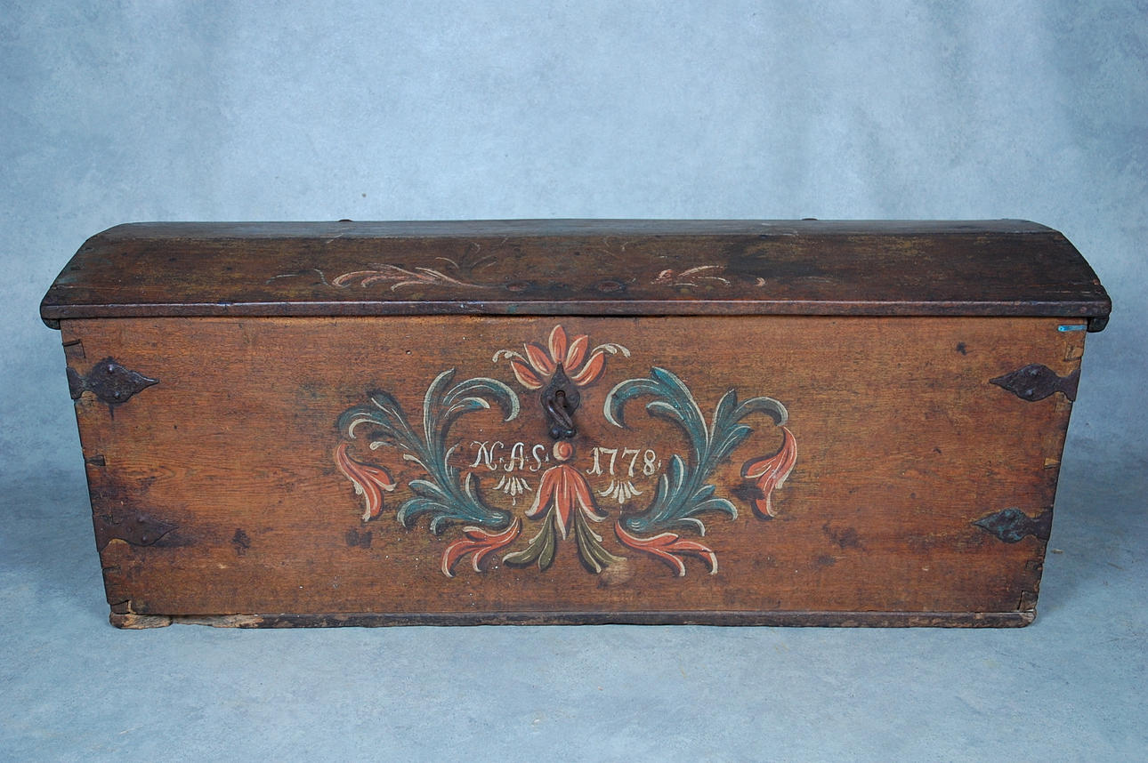 KISTA, Skåne, Ravlunda Österlen,originalmålad av kyrkomålaren Torsten Wennerberg, märkt NAS, daterad 1778.