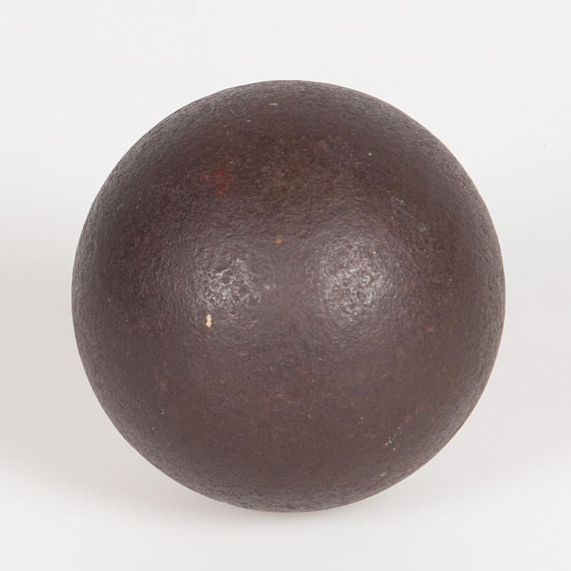 CANNONBALL. Iron. Diameter approx. 8 cm.