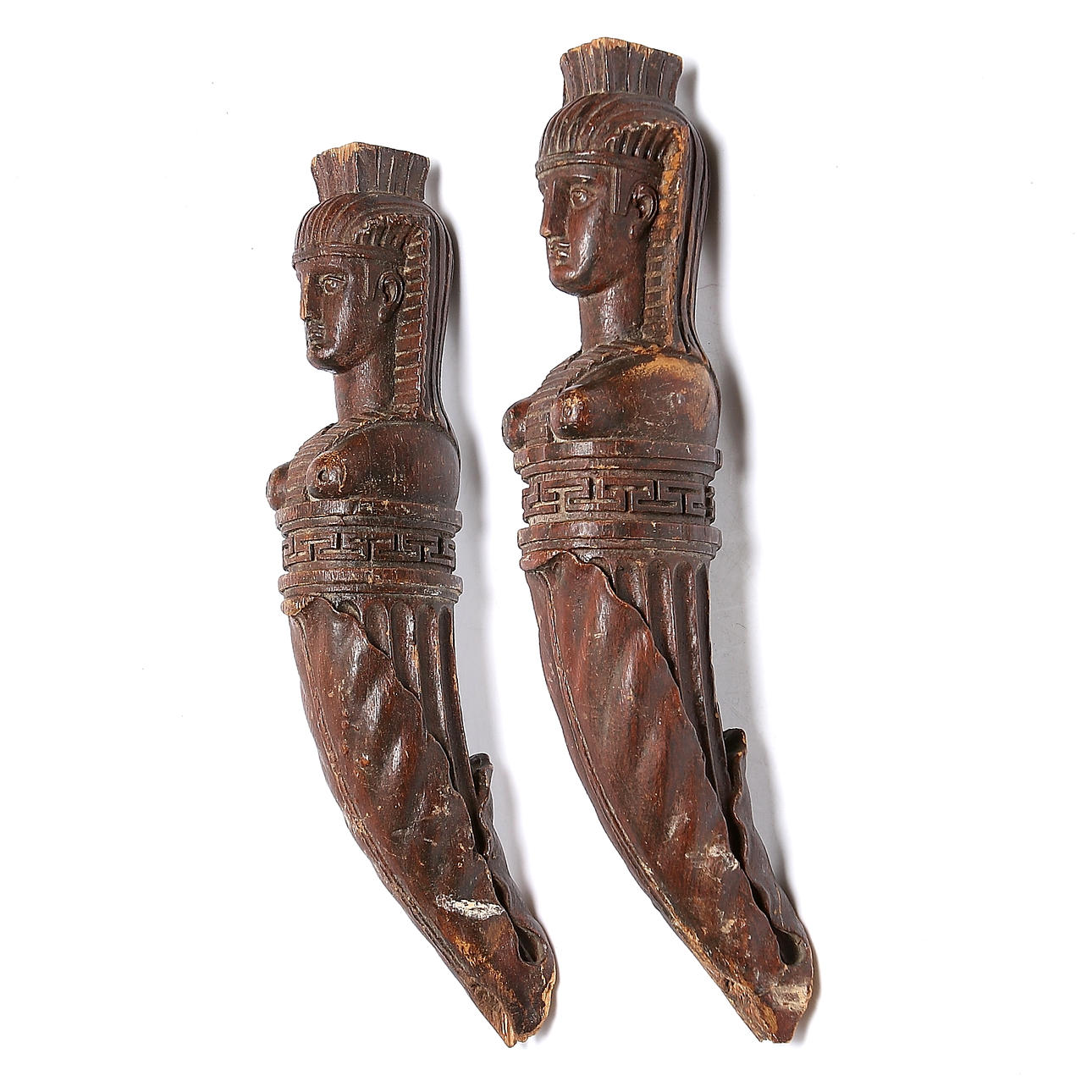 BORDSKONSOLLER, empir, Ernst Philip Thomann, hovbildhuggare i Stockholm 1760-1833.