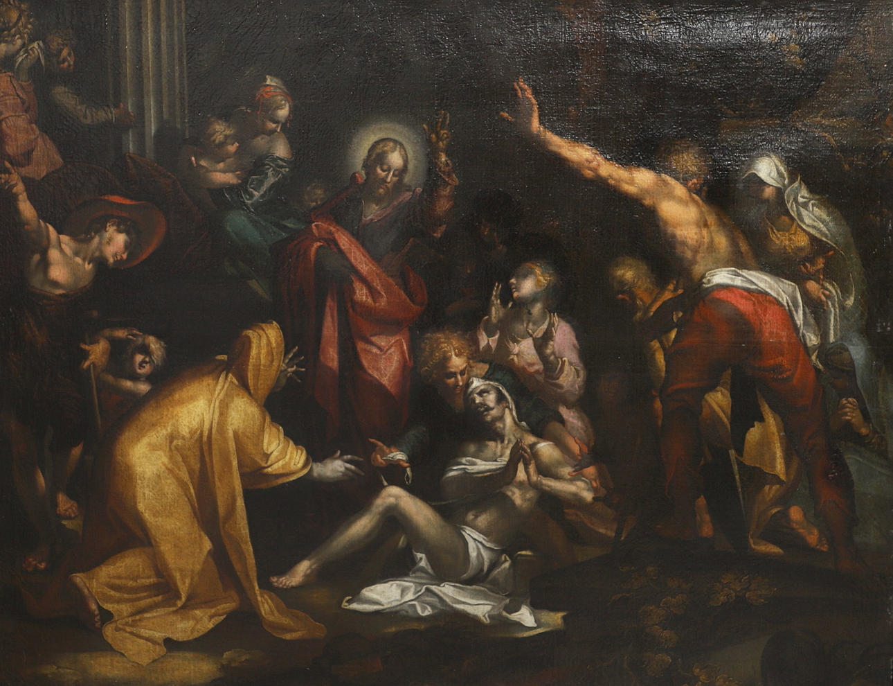 AFTER ABRAHAM BLOEMAERT (1564-1651). THE RAISING OF LAZARUS.