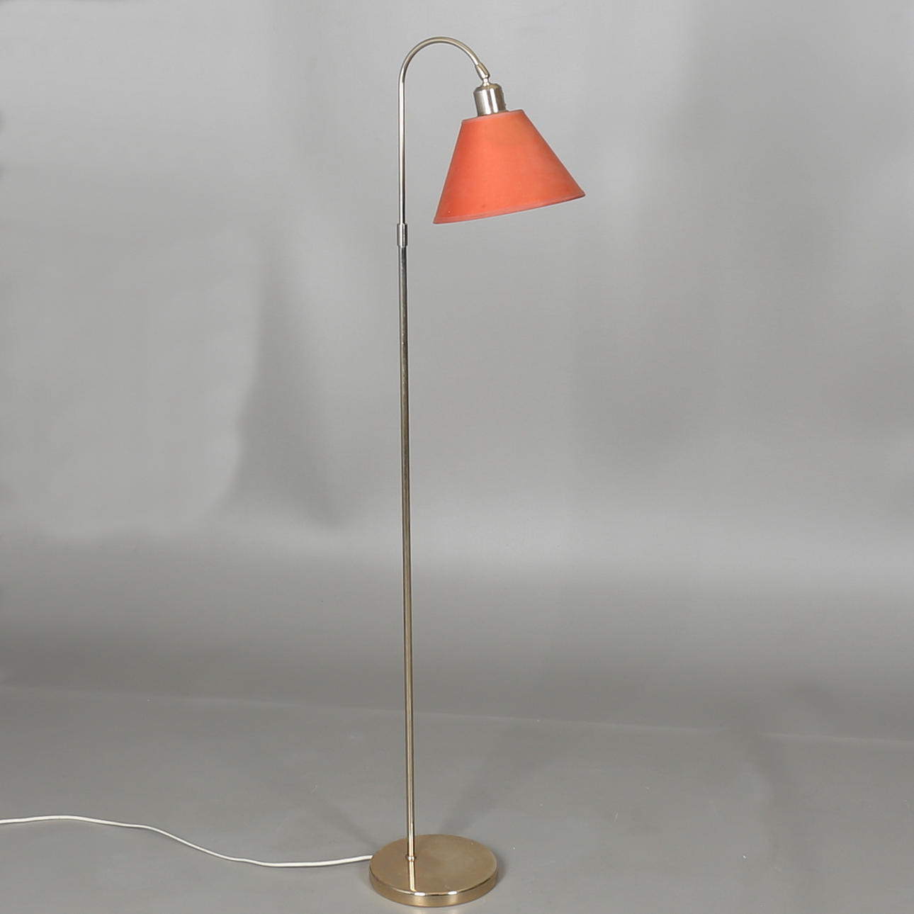 GOLVLAMPA, mässing, Belid, 1980-tal.