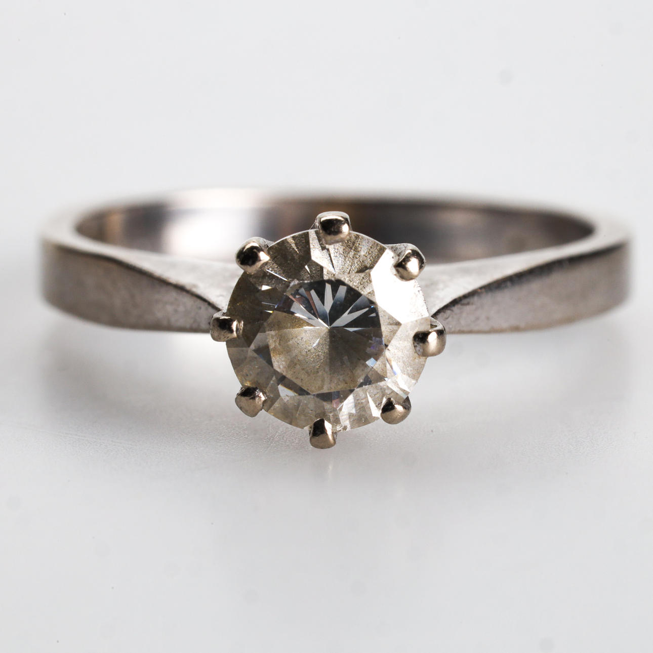 RING, 18K guld, kubisk zirkon.