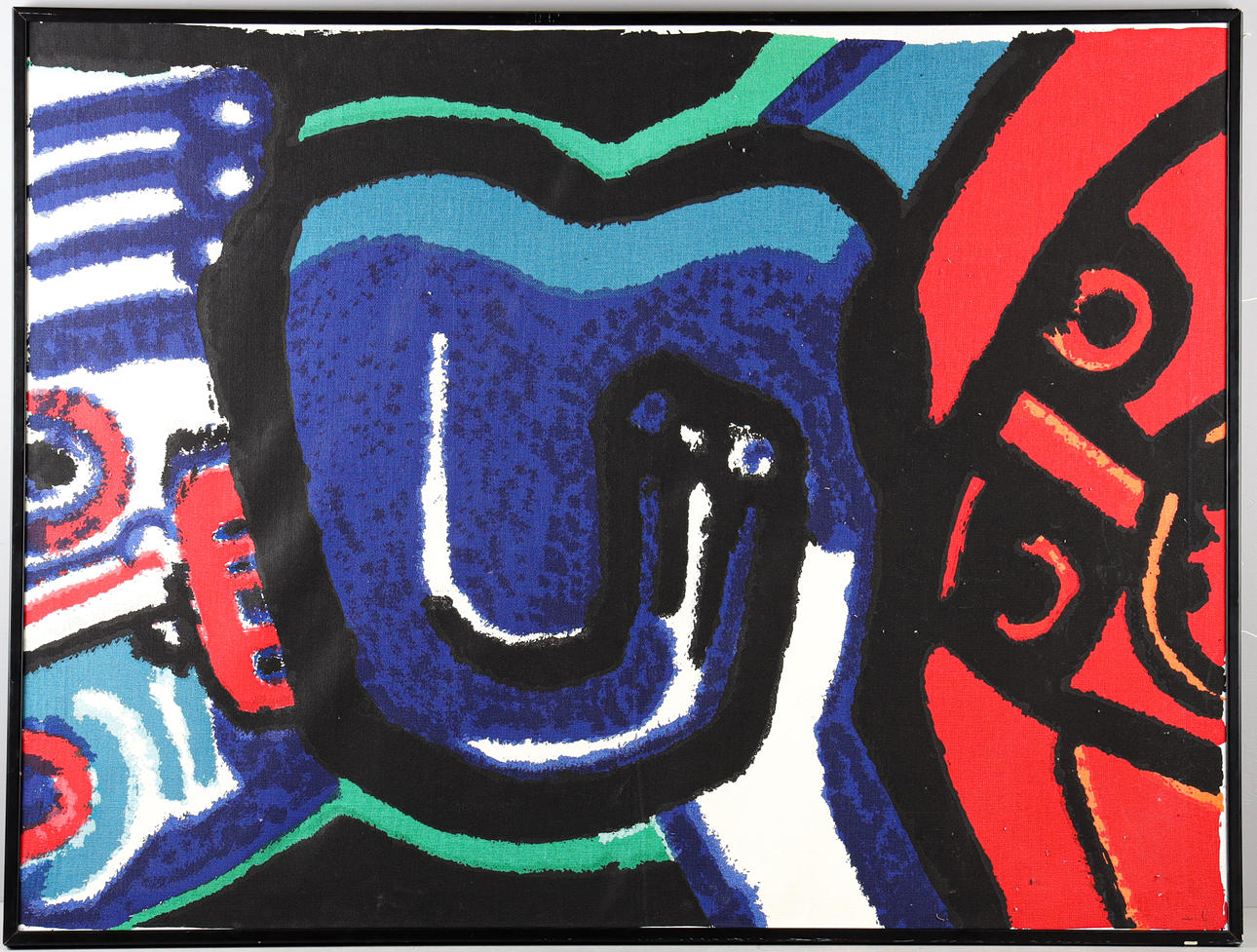 BENGT LINDSTRÖM. EFTER. Komposition, screentryck på textil.