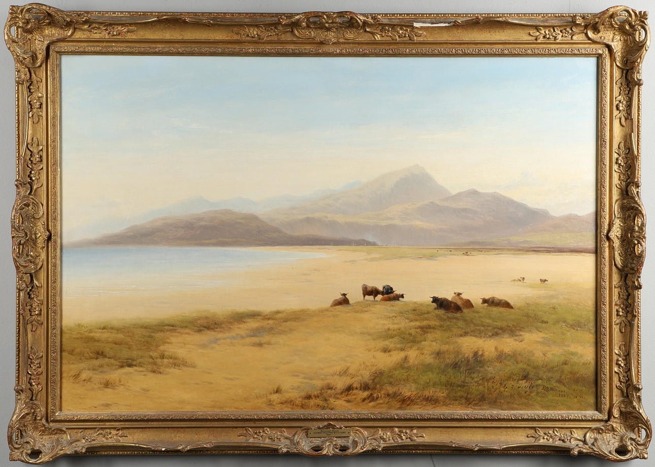 ALFRED WALTER WILLIAMS (1824-1905). BARMOUTH SANDS, NORTH WALES.
