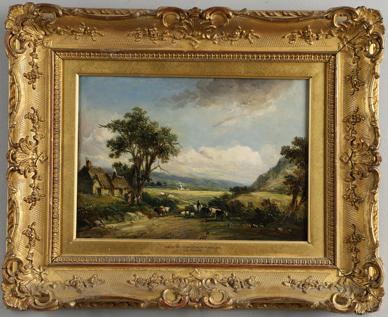 ALFRED VICKERS (1786-1868). VALE OF CLWYD, NORTH WALES.
