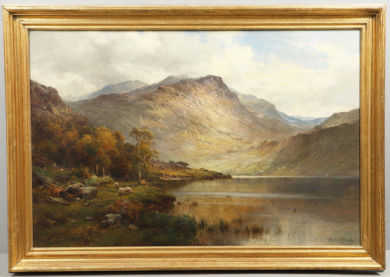 ALFRED DE BREANSKI (1852-1928). THE BANKS OF LOCH LOMOND.