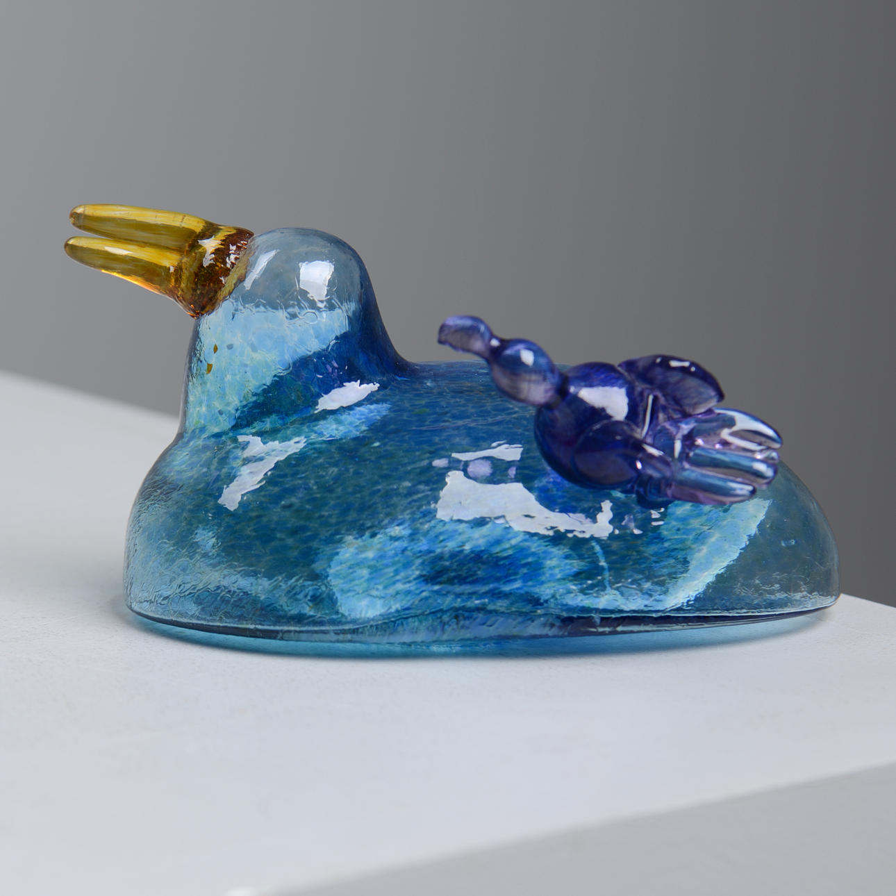 BERTIL VALLIEN. Sculpture, bird, Studio, Boda, signed.