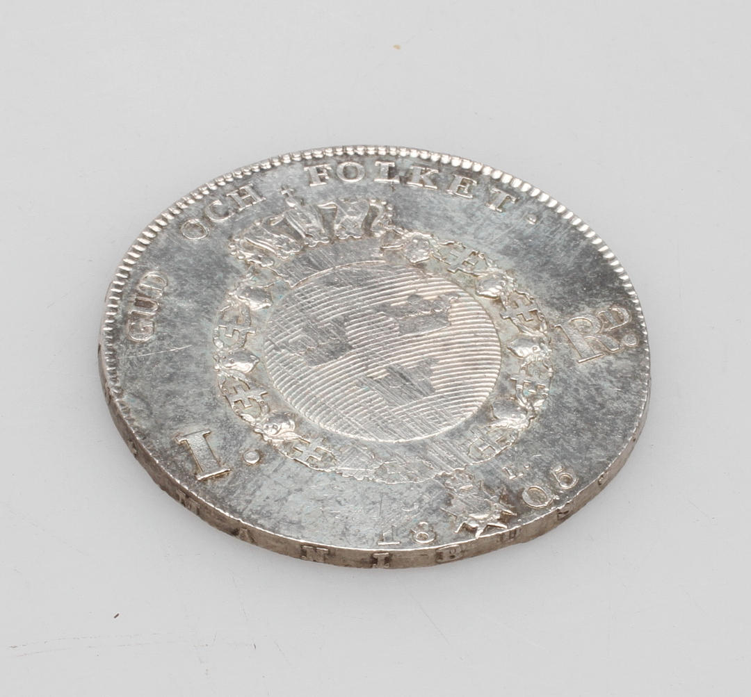 MYNT, silver, 1 Riksdaler, Gustav IV Adolf, 1805.