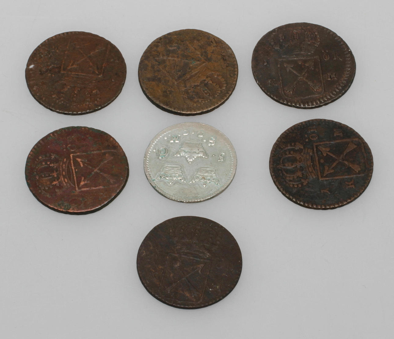 MYNT, 7 st, Ulrika Eleonora, 1719-1720.