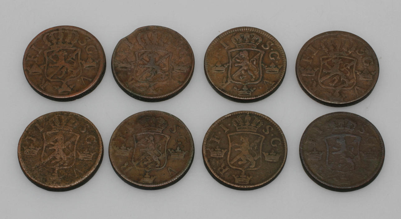 MYNT, 8 st, 2 öre SM, Fredrik I, 1840-tal.