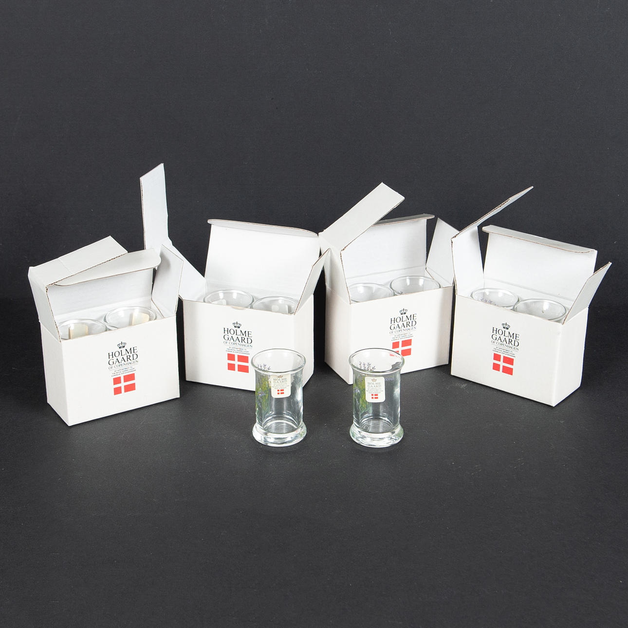 SNAPSGLAS, 10 stycken, Holmegaard.