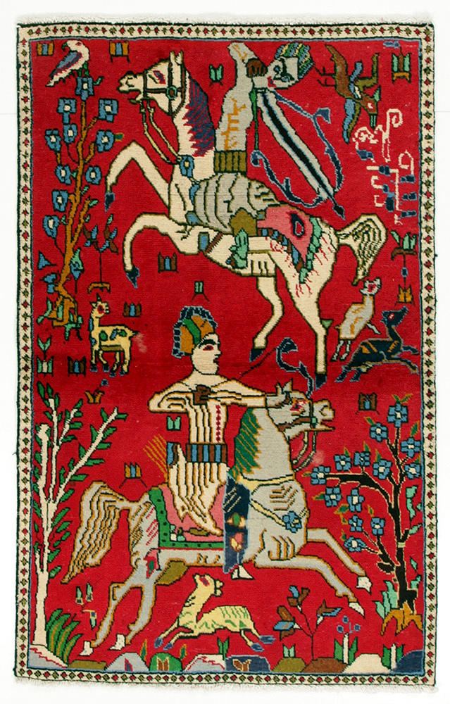 ORIENTALISK MATTA, 2 st Tabriz, Persien, ca148 - 153 x 100 cm.