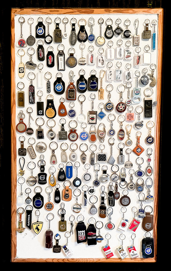 NYCKELRINGAR, 100 st, Volvo mm.