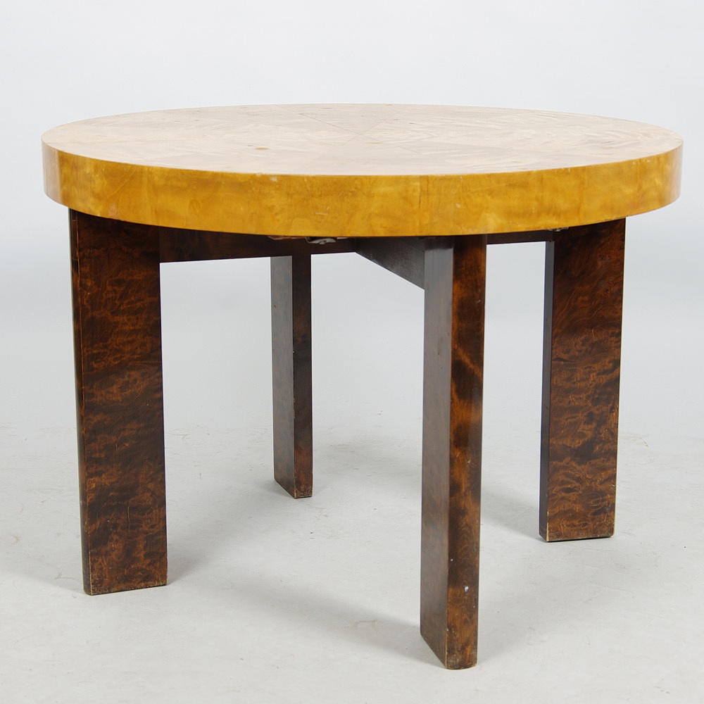 BORD, björk, Art Deco, märkt Tabergs bordet.