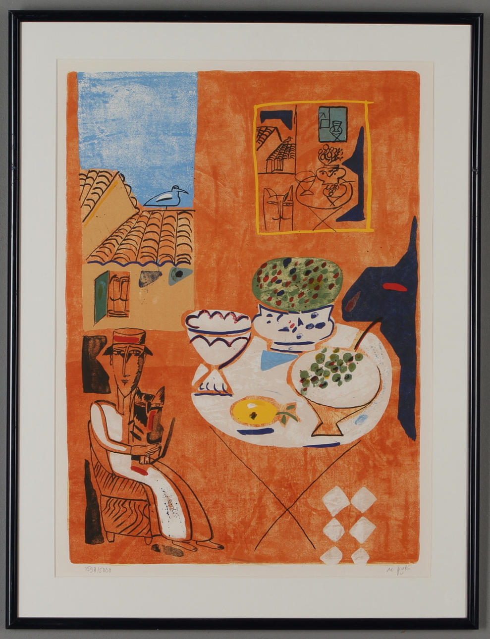 MADELEINE PYK. Komposition, färgliotografi, signerad och numrerad 1598/5000.