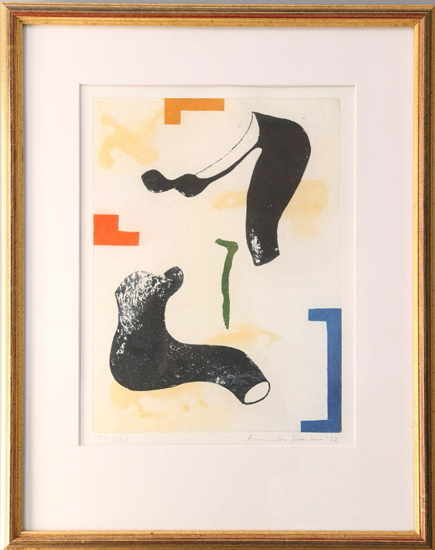 ANNIKA SVENBRO. Färglitografi, signerad, daterad -92, numrerad 282/330.