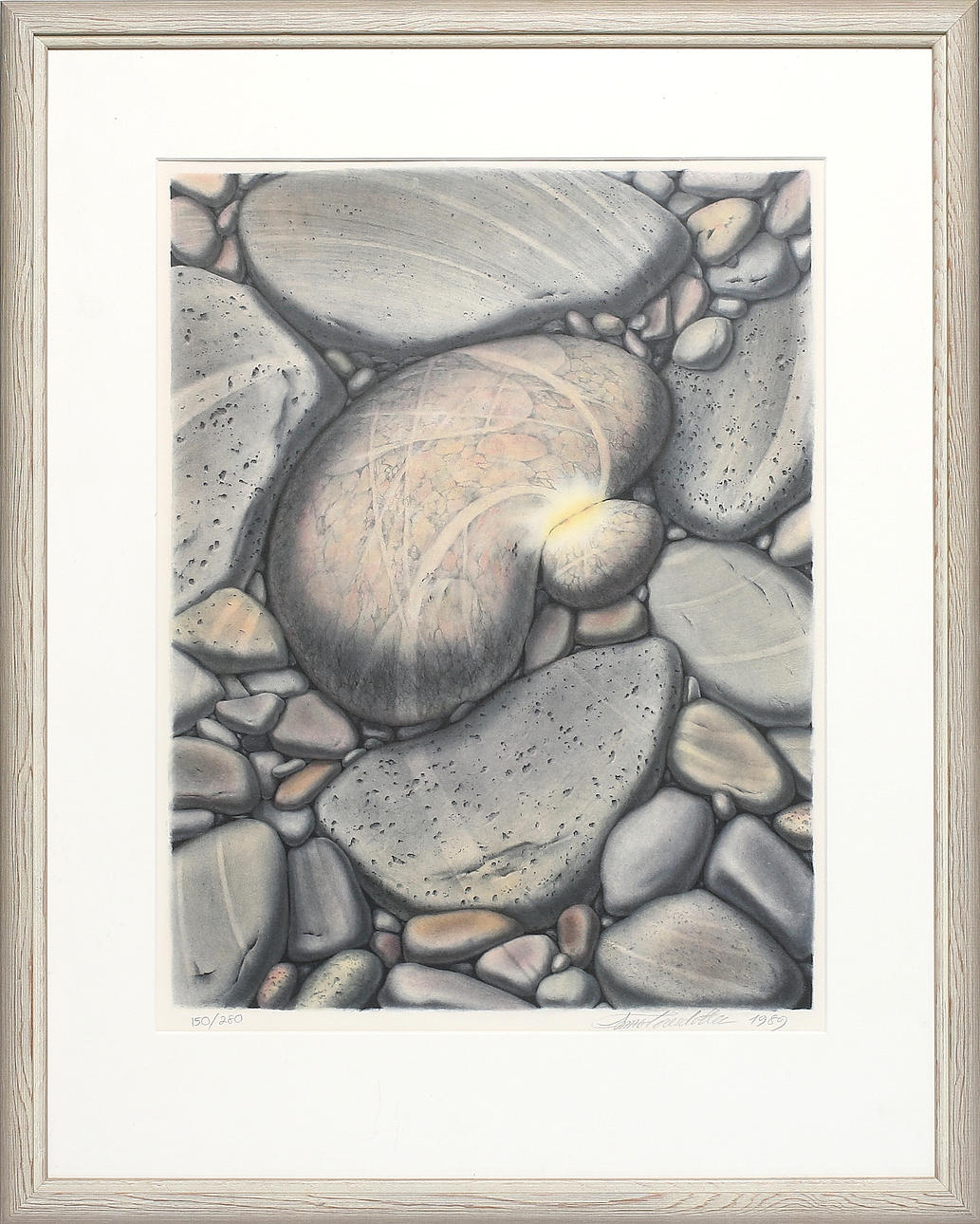 ANNA TORESDOTTER. Stenar, färglitografi, Signerad, numrerad och daterad, 150/280. 1989.