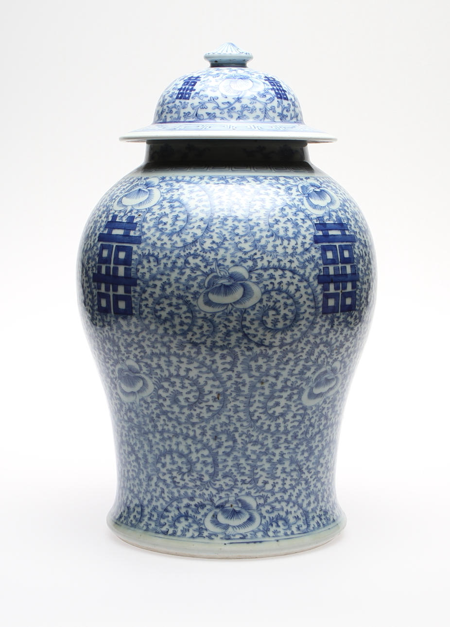 LOCKURNA, porslin, Kina, 1800/1900-tal.