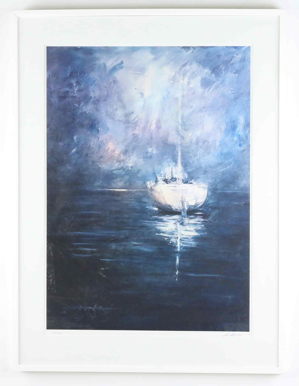 ANDERS MALM. Giclée, Sailboat, signed and numbered 24/110.