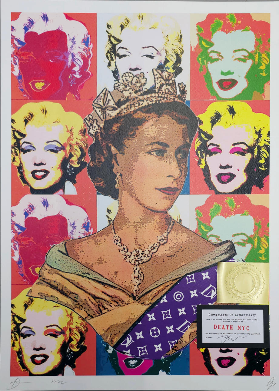 DEATH NY. ”KUNINGATAR ELISABETH JA MARILYN MONROE”.