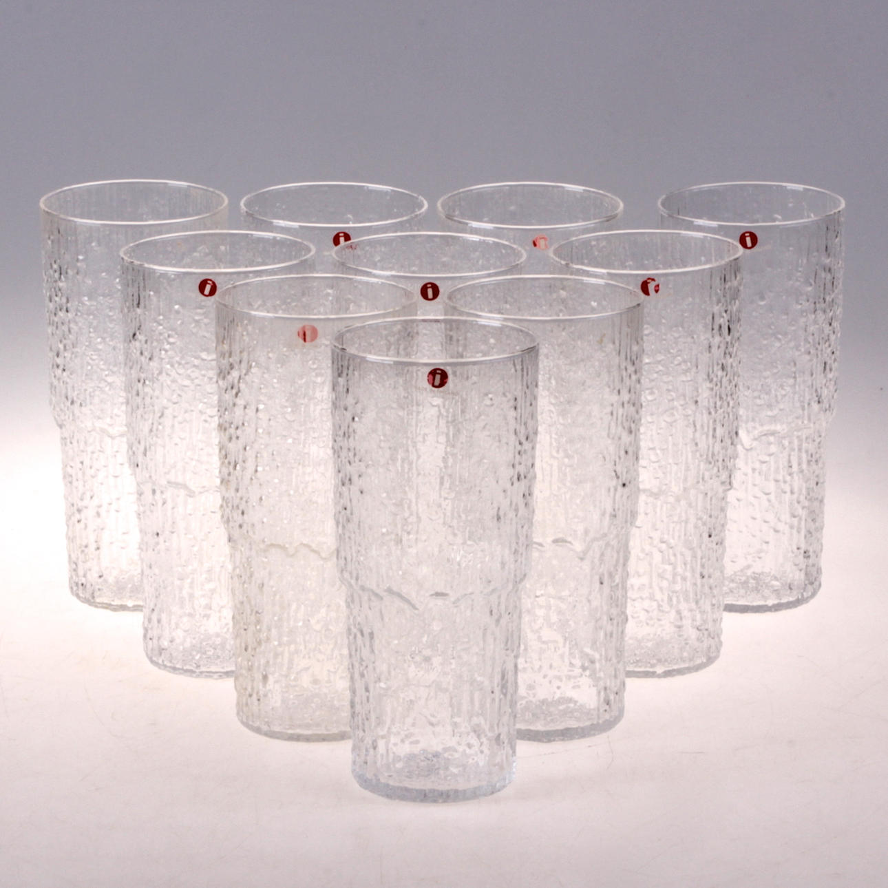 GLAS, 10 st. "Paadar", Tapio Wirkkala för Iittala. Finland.