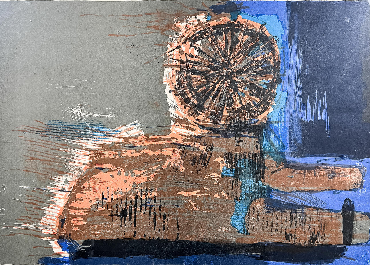 LEIF KNUDSEN. GRAPHIC SHEET, signed, numbered, dated 1962.