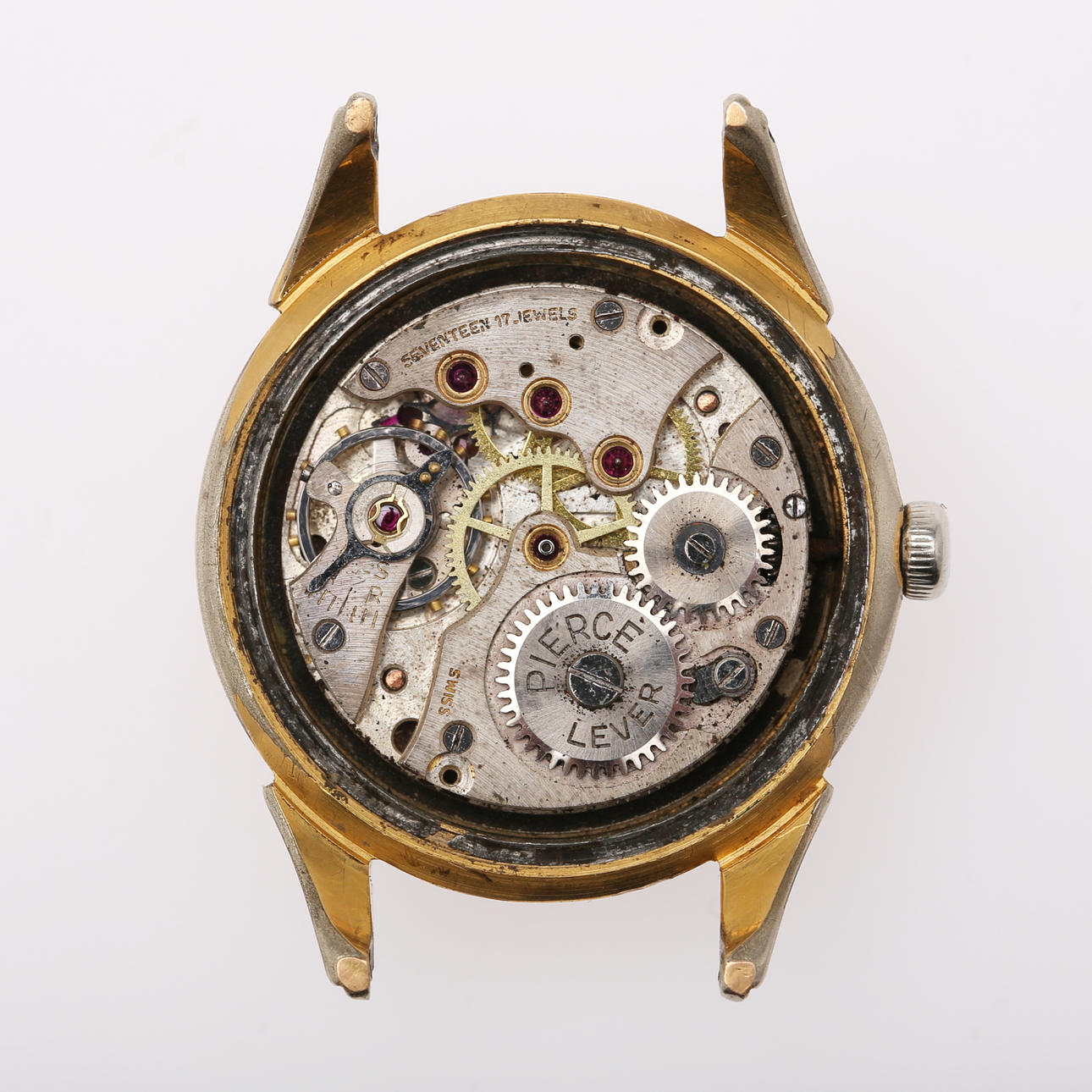 【希少】 JustinDavis Pierce PIERCE PARASHOCK, a mechanical wristwatch, circa mid 20th