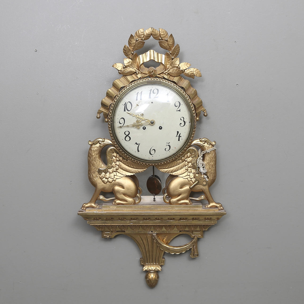 VÄGGPENDYL, empirstil, 1900-talets mitt.