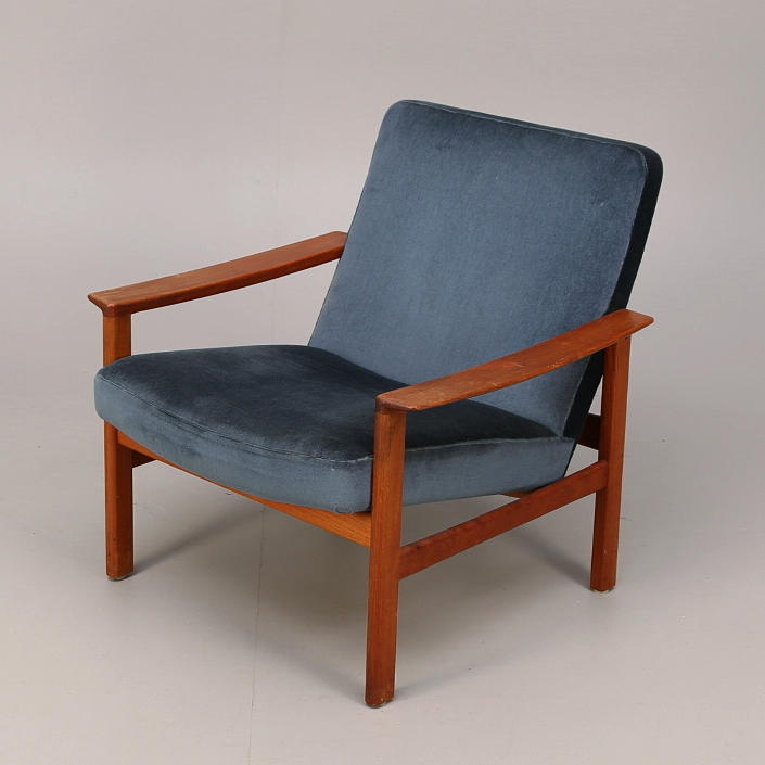 KARMSTOL, teak, 1960-/70-tal.