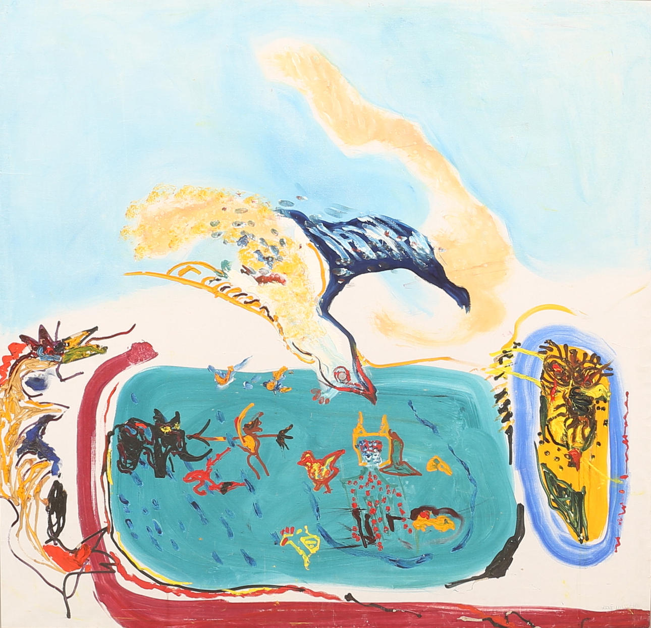 ARNE NILSSON. Oil on canvas, signed.