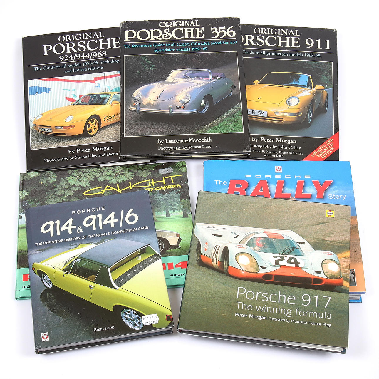 Ein Satz von 7 Büchern, Porsche.