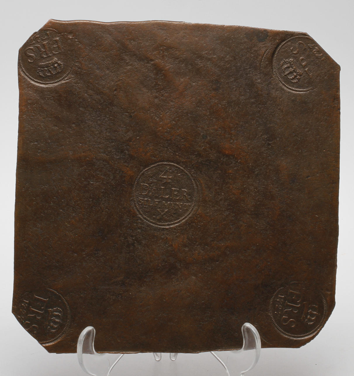 PLÅTMYNT, 4 daler SM, Frederik I, 1727.