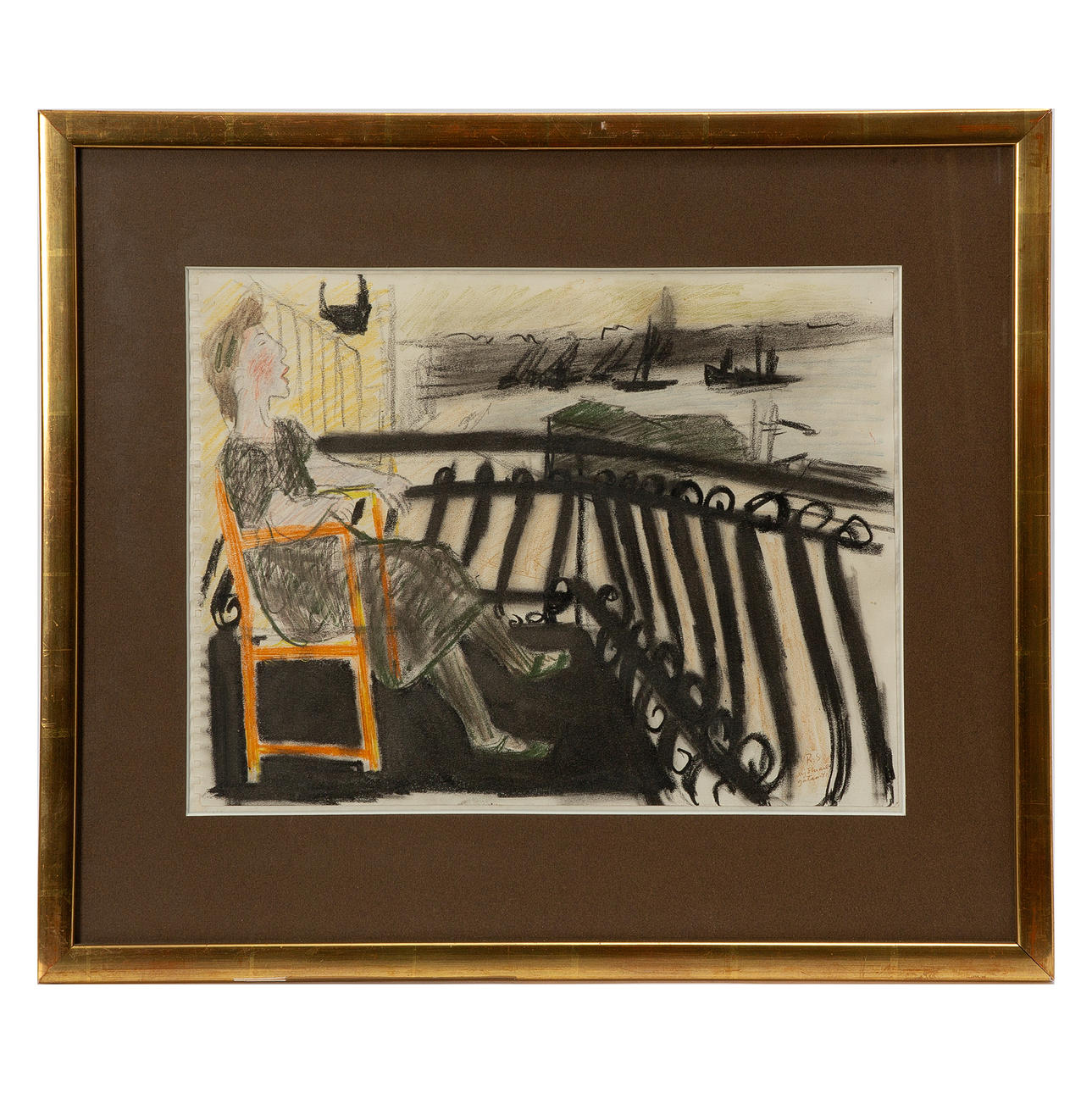 RAGNAR SANDBERG. Drawing, monogrammed and dated -41.