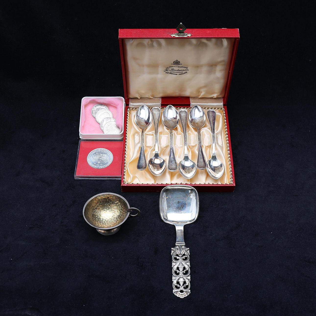 SILVER, 13 delar, 205 gram.