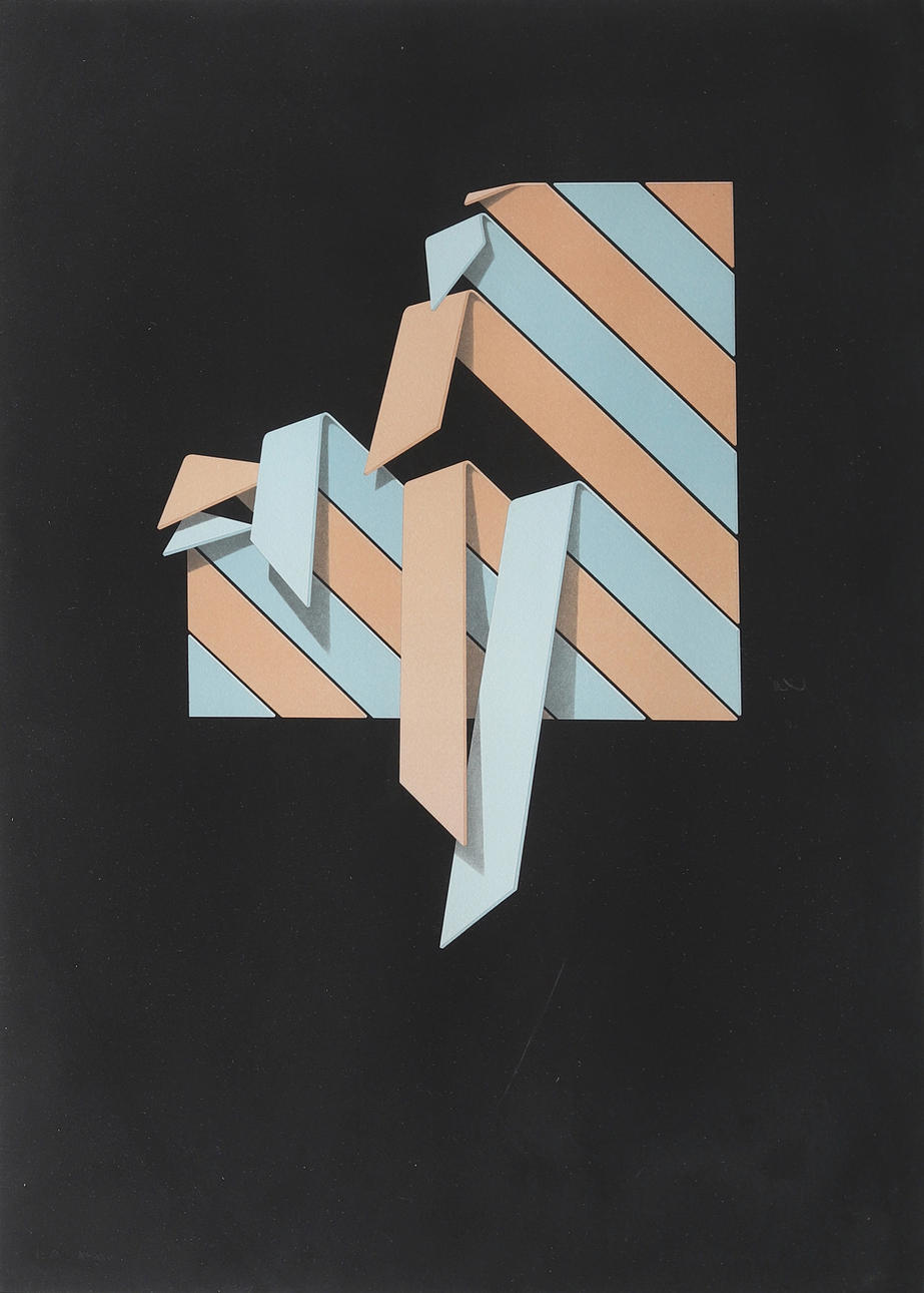 LENNART NYSTRÖM. Composition, lithograph no ea X/XXV, signed.