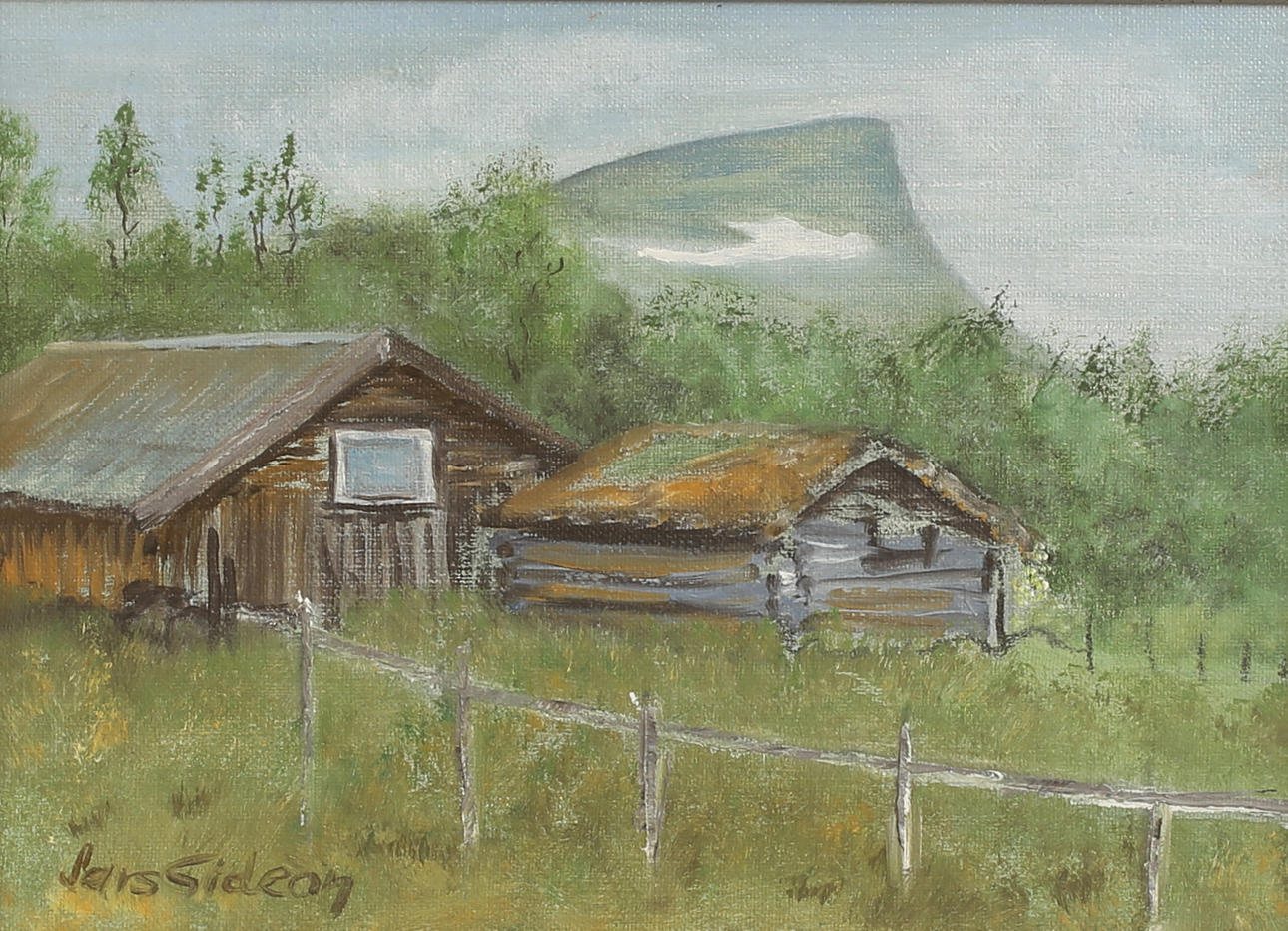 LARS GIDEON. Olja på duk, signerad.