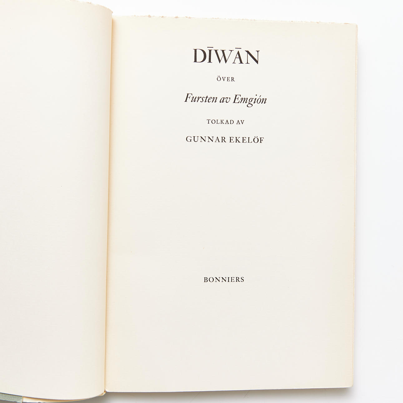 FOUR DEDICATORY COPIES. FROM GUNNAR EKELÖF.