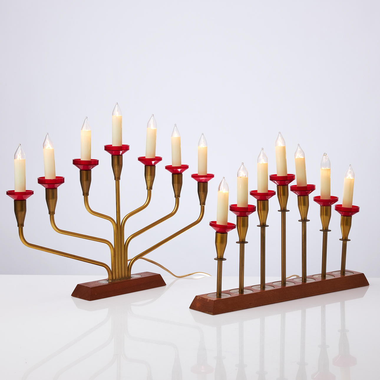 Adventskerzenhalter, 2 Stück, „Stella“ & „Julius“, Osram.