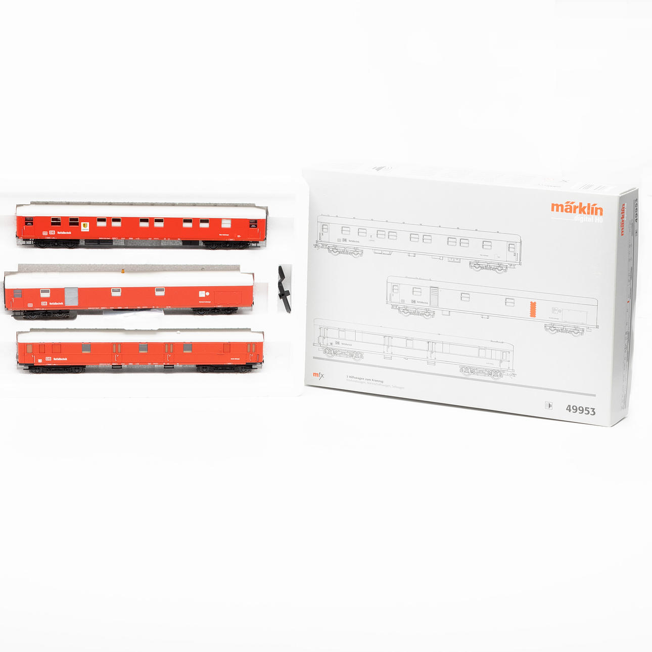 MÄRKLIN 49953 Set mit 3 Anhängern, mfx, Sound, originalverpackt.