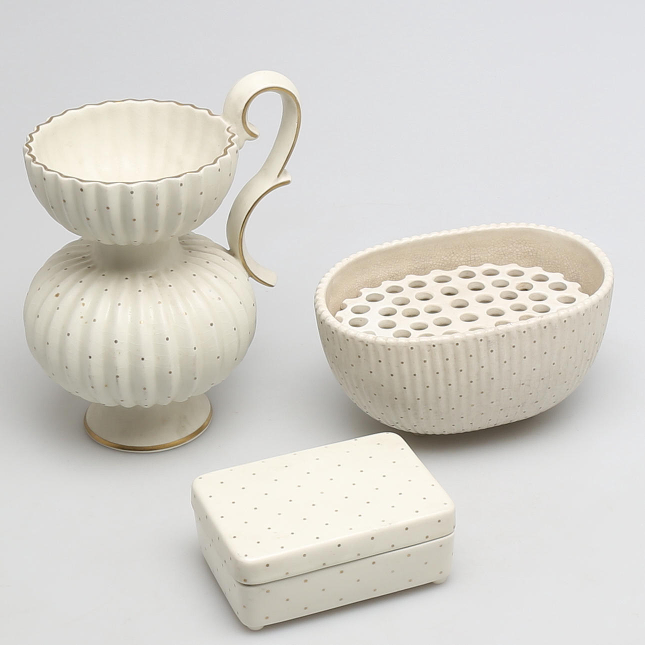 PARTI KERAMIK, 3 delar, Arthur Percy, Gefle.